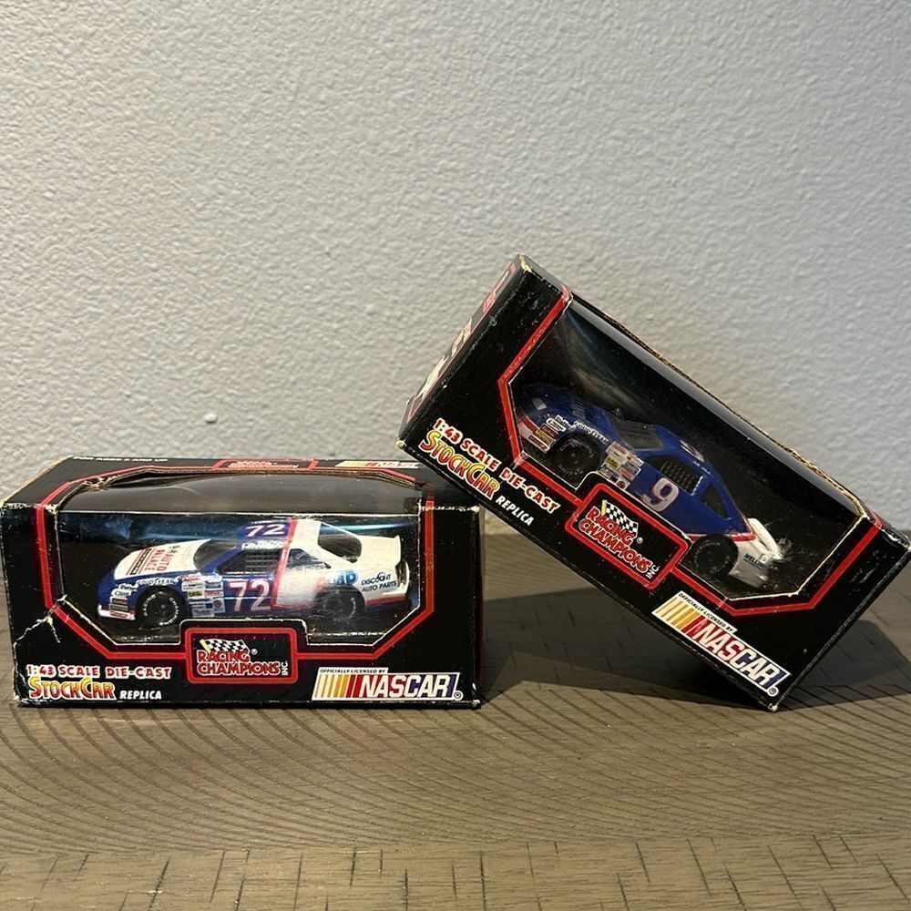 Lot of 2 NASCAR #9 and #72 Stock Cars